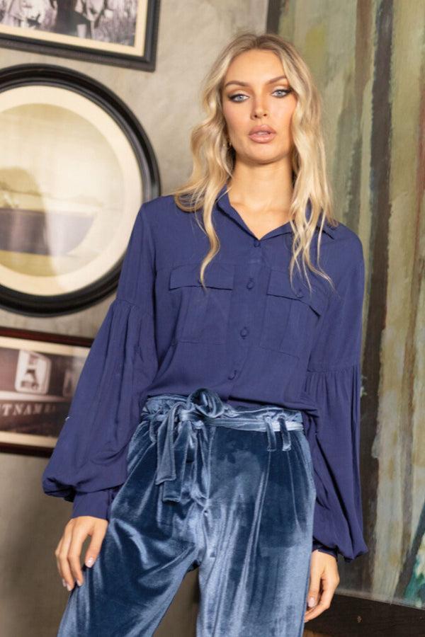 Salty Skin Bluse Blooming Shine