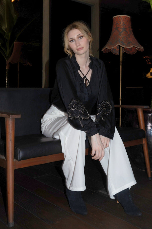 Salty Skin Bluse Blumenpoesie