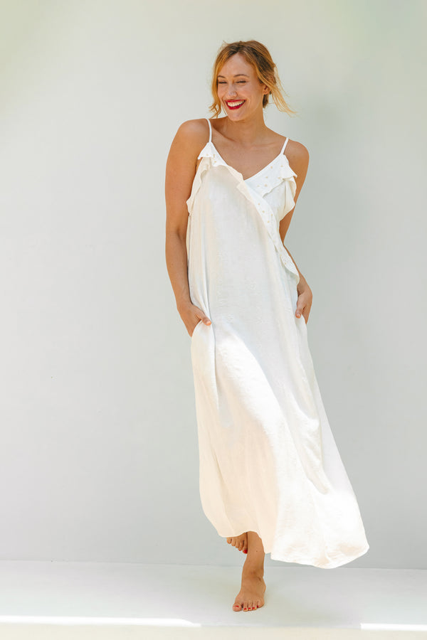 Salty Skin KORFU DRESS WHITE