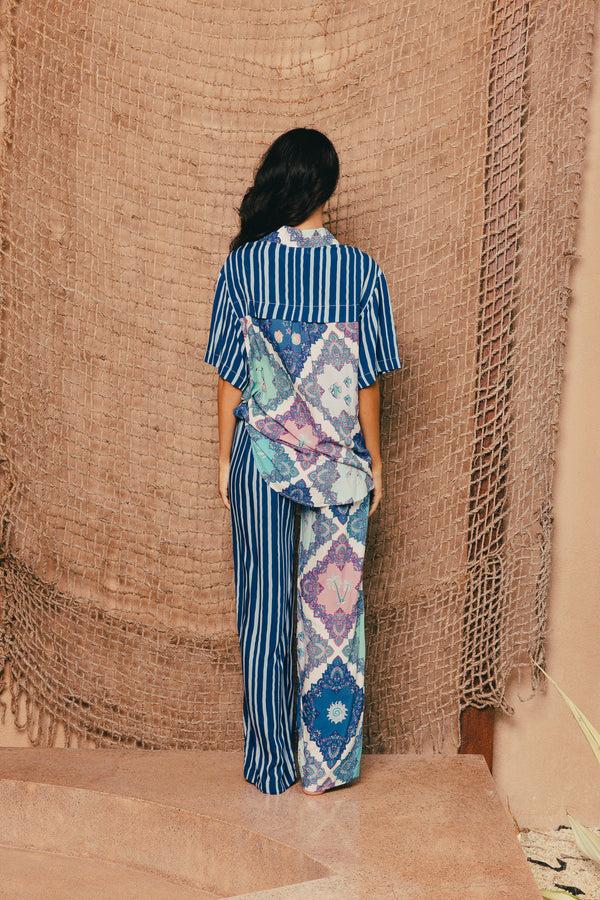 Salty Skin KOS BLOUSE BLUE