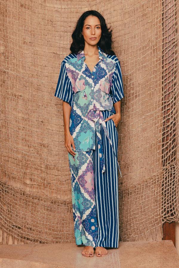 salty skin KOS PANTS BLUE