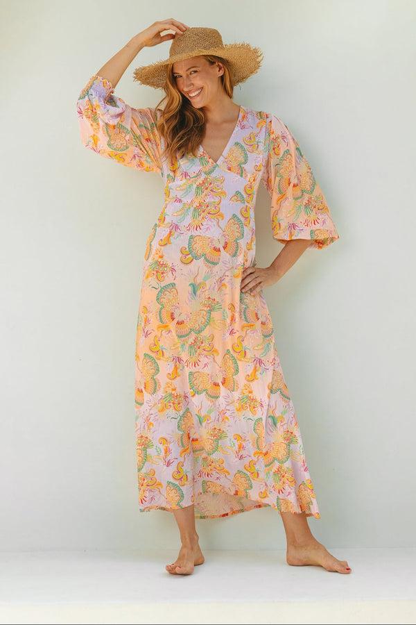 salty skin KRETA MAXIDRESS BUTTERFLY