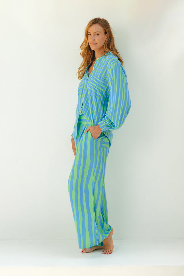 Salty Skin LESBOS BLOUSE BLUE