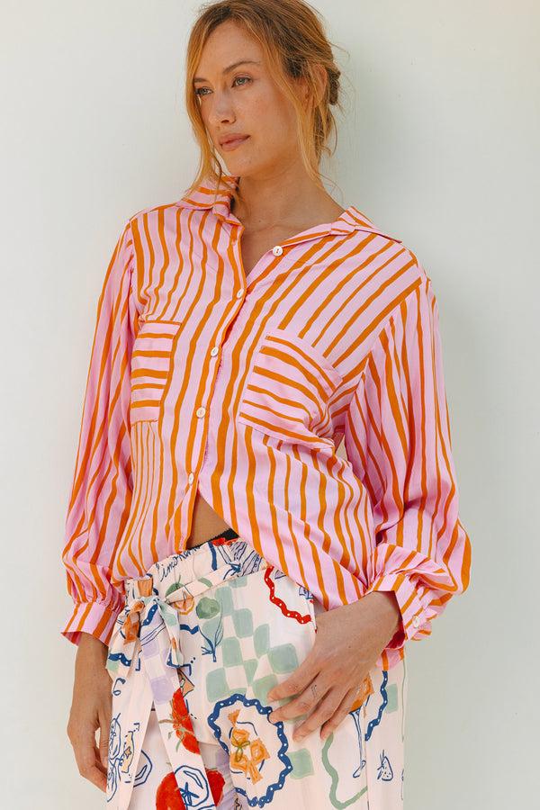 salty skin LESBOS BLOUSE ROSA