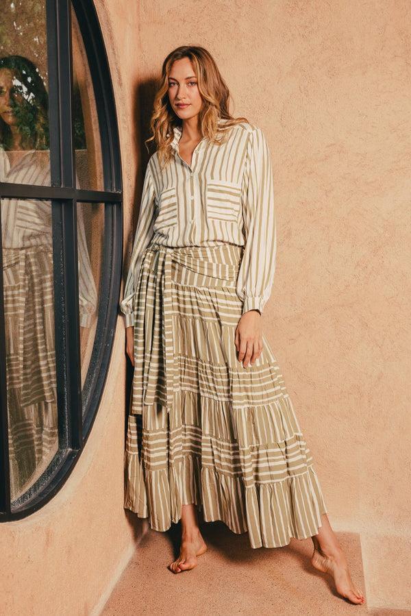 salty skin LESBOS SKIRT BEIGE