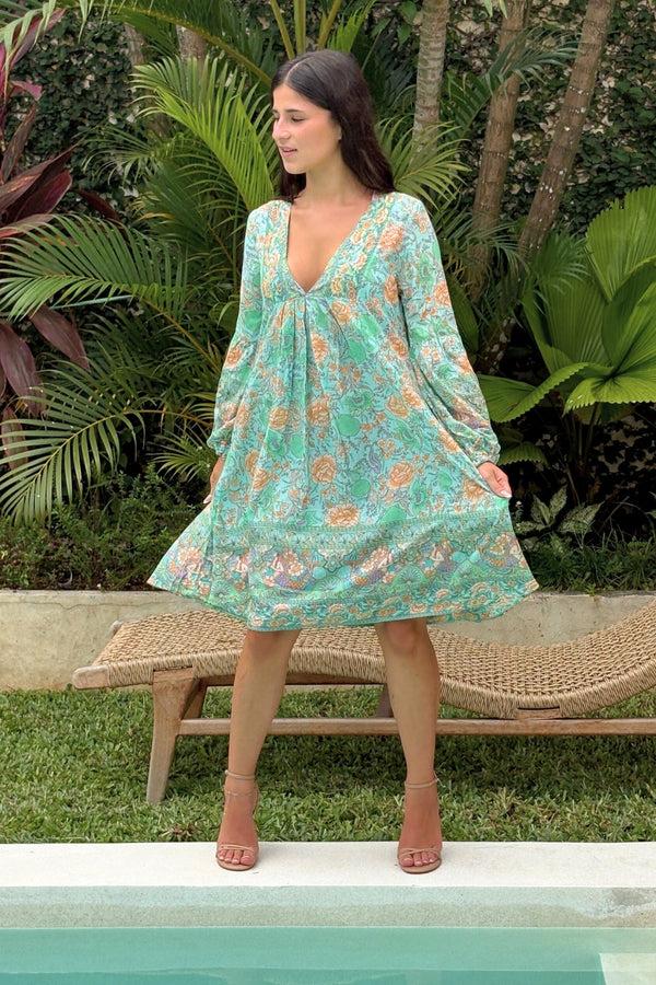 salty skin MERMAID TUNIC AQUA