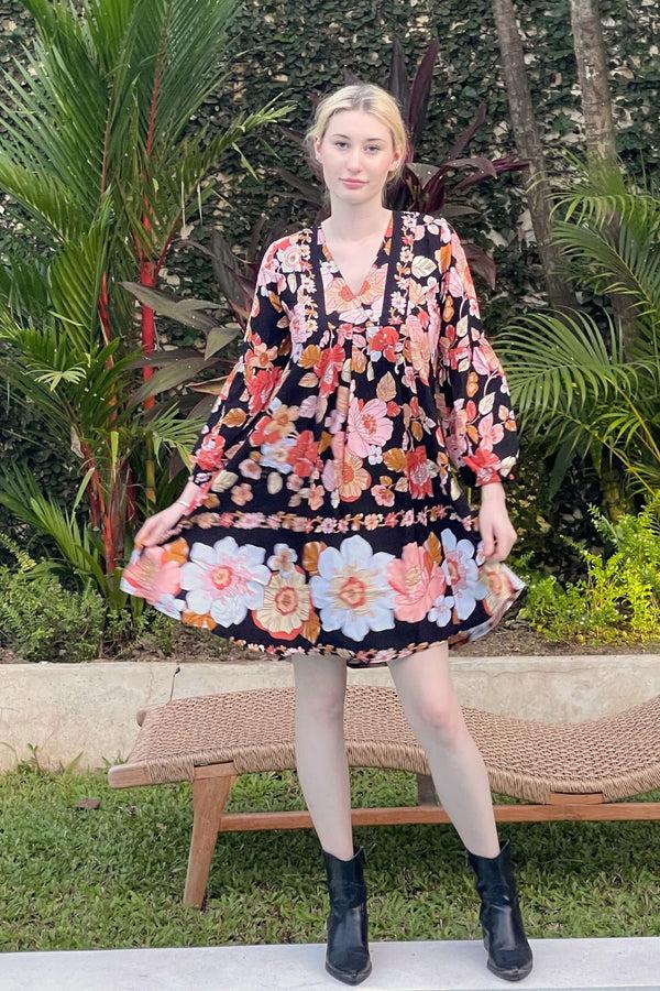 salty skin MYKONOS TUNIC FLOWER