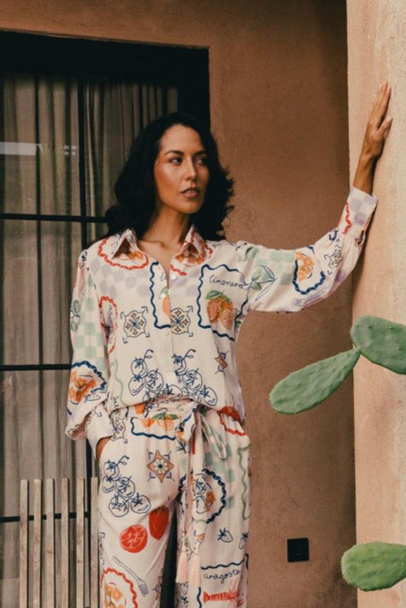 salty skin NAXOS BLOUSE