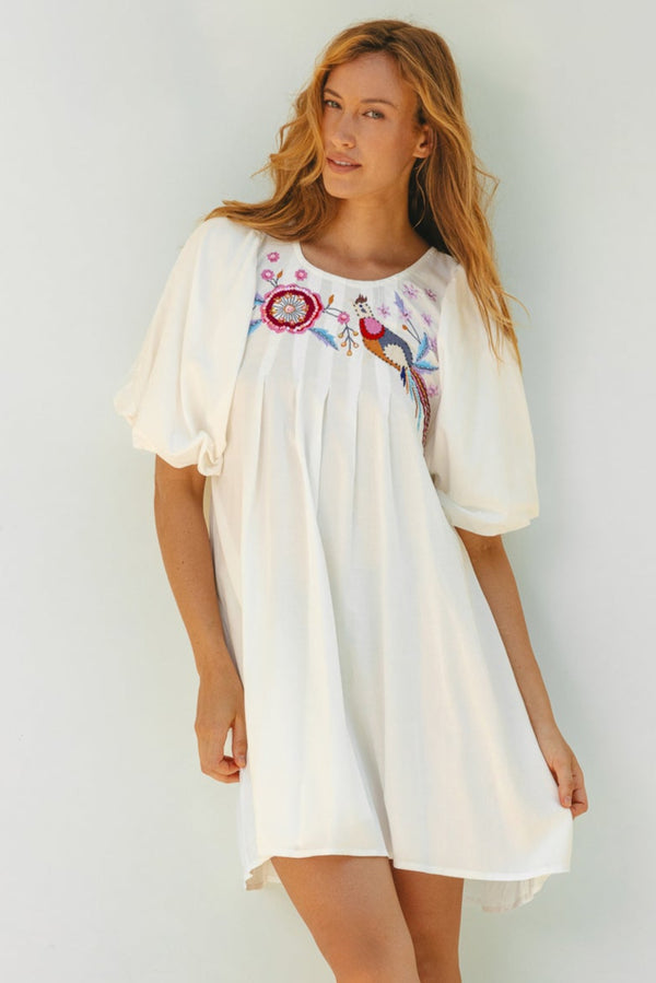salty skin RHODOS DRESS WHITE