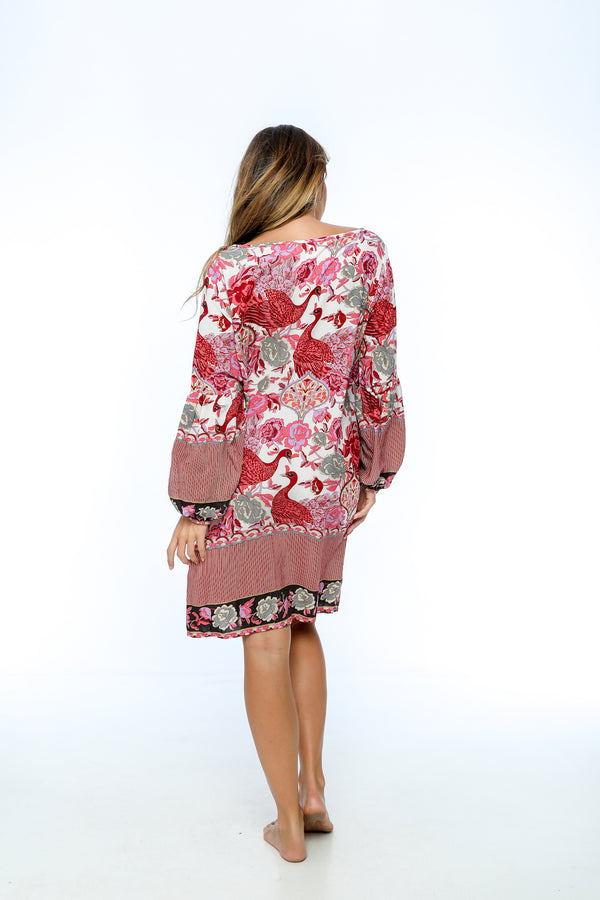 Salty Skin Tunikakleid Peacock Red