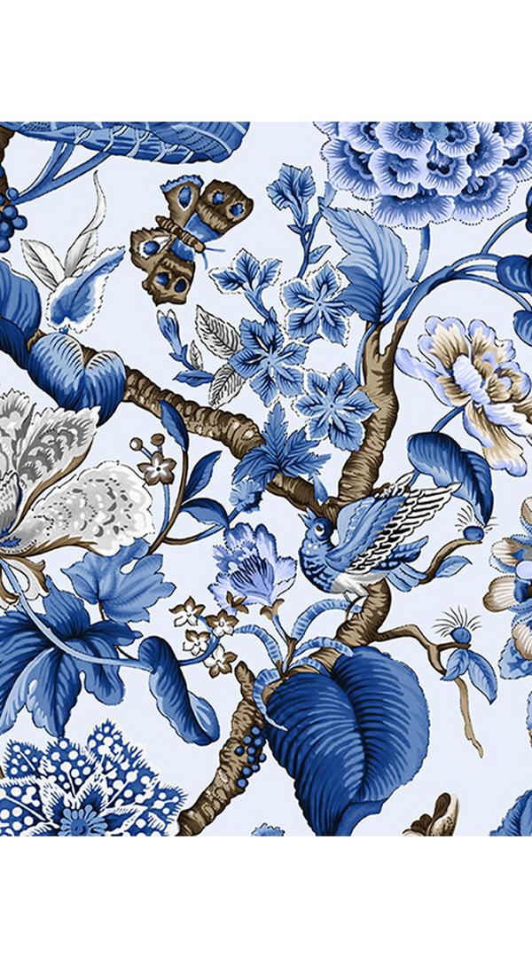 Samantha Sung Abel Dress Shirt Collar 3/4 Sleeve Long Length Cotton Stretch (Hill Garden White)