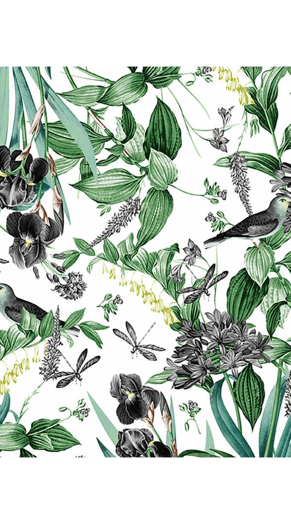 Samantha Sung Abelia Dress Crew Neck 1/2 Sleeve Midi Length Cotton Stretch (Vintage Iris)