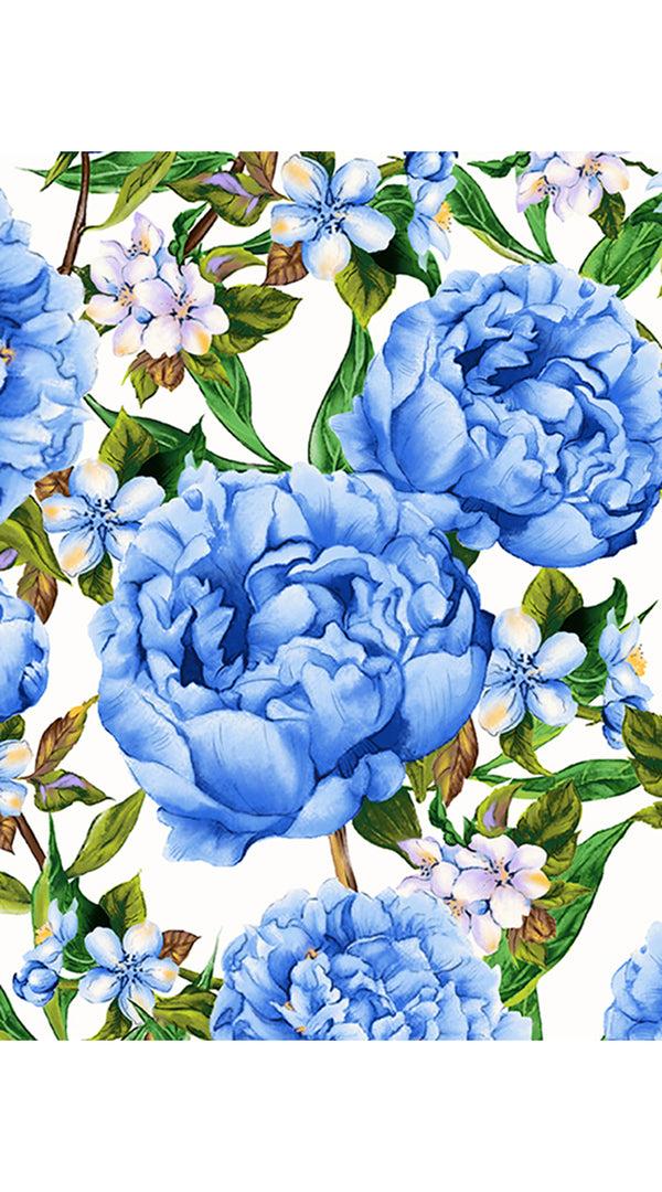 Samantha Sung Abelia Dress Crew Neck Sleeveless Long +3 Length Cotton Stretch (Pink Peony)