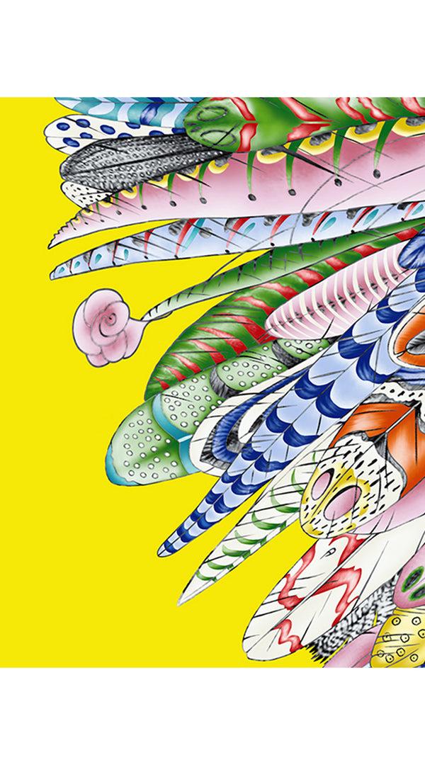 Samantha Sung Abelia Dress Crew Neck Sleeveless Long Length Cotton Stretch (African Feather)