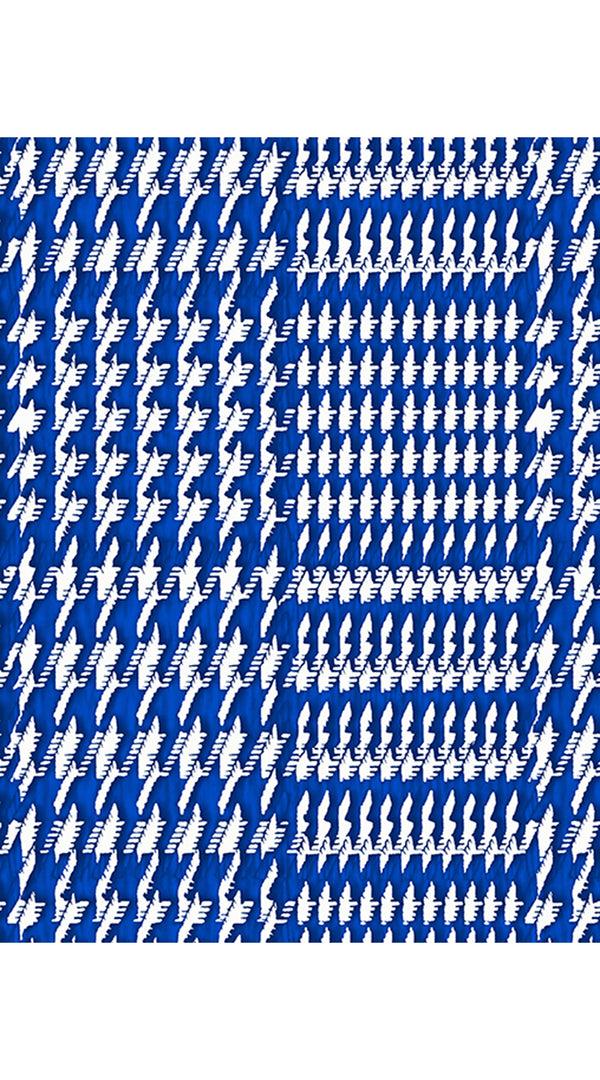 Samantha Sung Abelia Dress Crew Neck Sleeveless Long Length Cotton Stretch (Linen Glenplaid Solid)