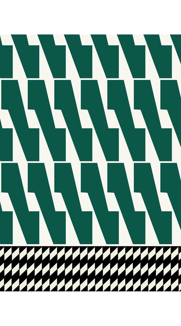 Samantha Sung Abelia Dress Crew Neck Sleeveless Midi Length Cotton Stretch (Mode Zigzag)