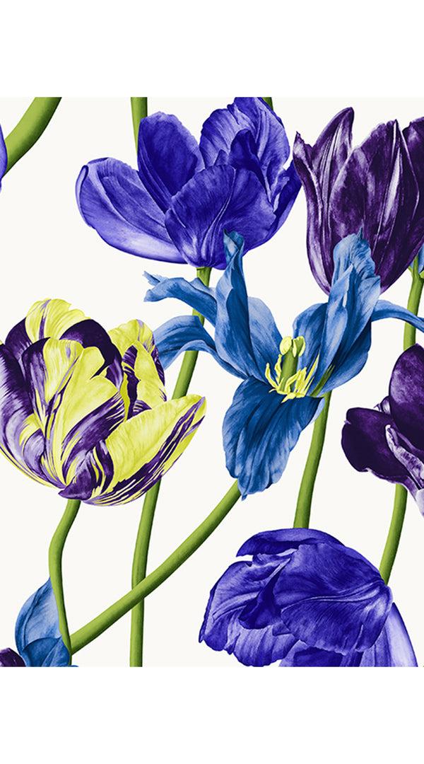 Samantha Sung Abelia Dress Crew Neck Sleeveless Midi Length Cotton Stretch (Rambrandt Tulip)