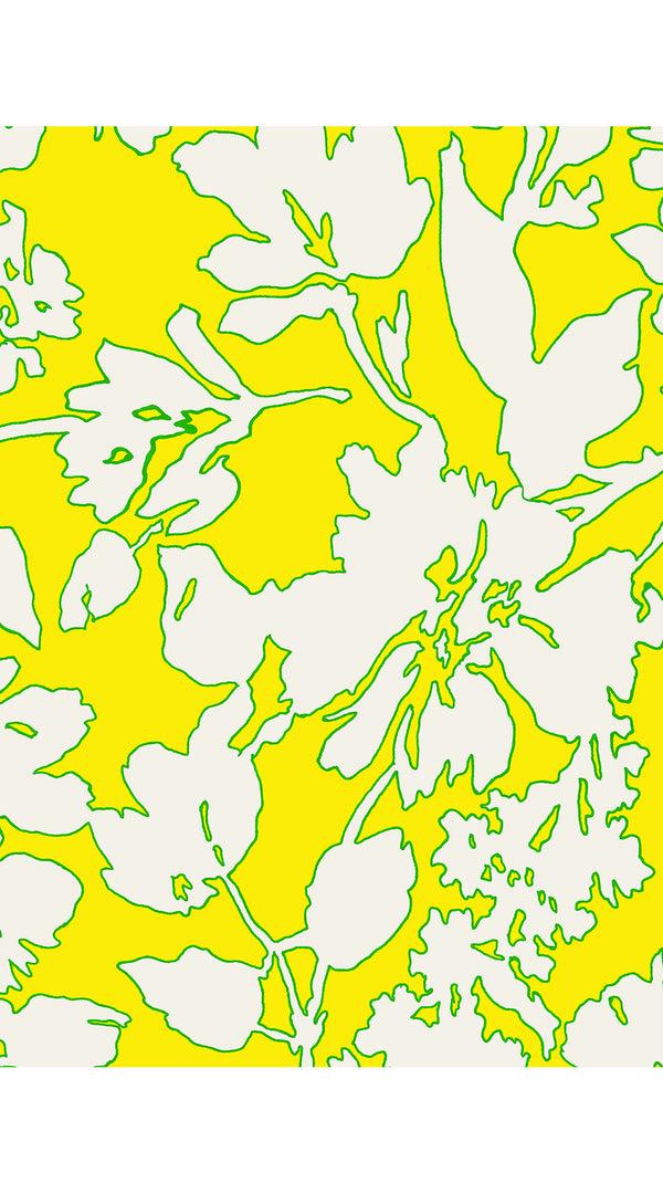 Samantha Sung Abelia Dress Crew Neck Sleeveless Midi Length Cotton Stretch (Hemingway Flower Ground)