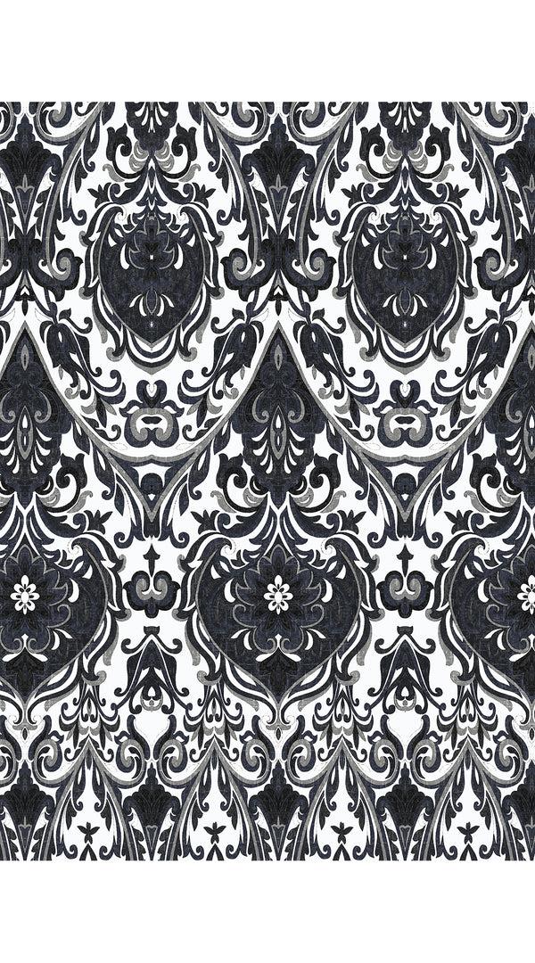 Samantha Sung Abelia Dress Shirt Collar 3/4 Sleeve Long + 3 Length Cotton Stretch (Mill Creek Paisley White Bright)