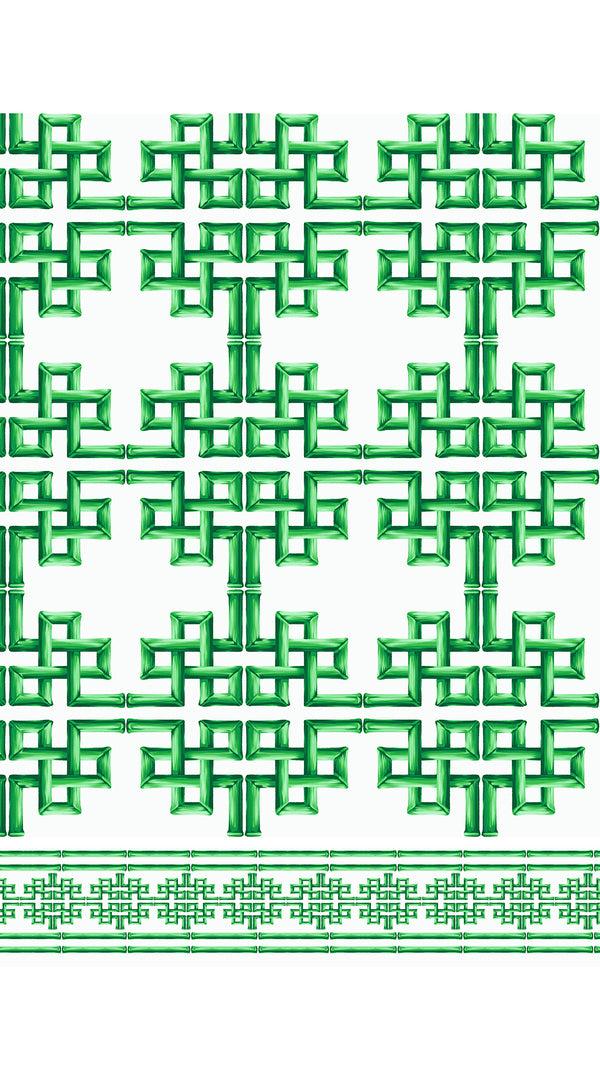 Samantha Sung Abelia Dress U Neck Sleeveless Midi Length Cotton Stretch (Bamboo Grove White)