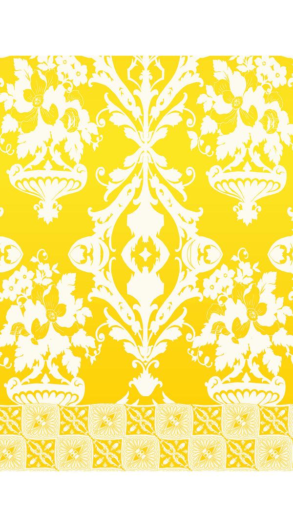 Samantha Sung Abelia Dress U Neck Sleeveless Midi Length Cotton Stretch (Impero Ombre)