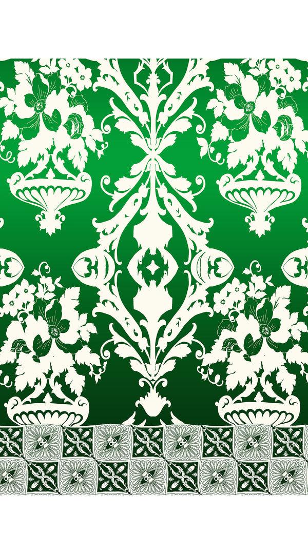 Samantha Sung Abelia Dress U Neck Sleeveless Midi Length Cotton Stretch (Impero Ombre)