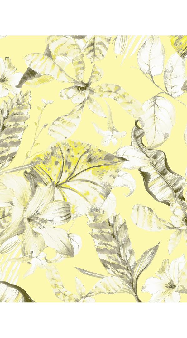 Samantha Sung Abelia Dress U Neck Sleeveless Midi Length Poliamide Taffta (Botanic Santuary Pastel)