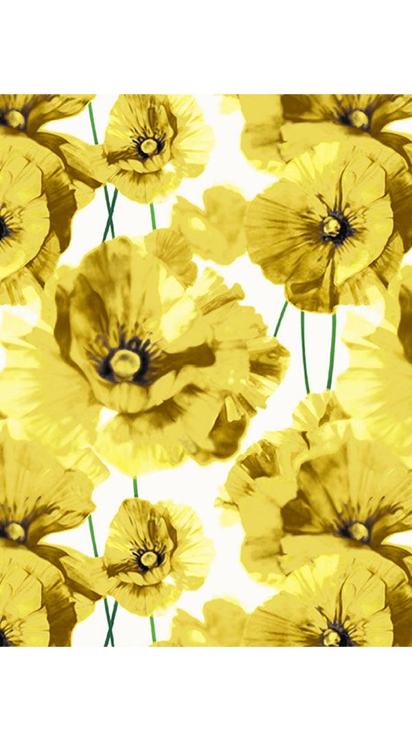 Samantha Sung Abelia Dress V Neck Sleeveless Midi Length Cotton Stretch (Waterfall Poppy)