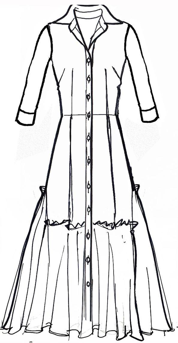 Samantha Sung Amanda Dress Shirt Collar 3/4 Sleeve Midi Length Cotton Stretch (Suzani Ferns)