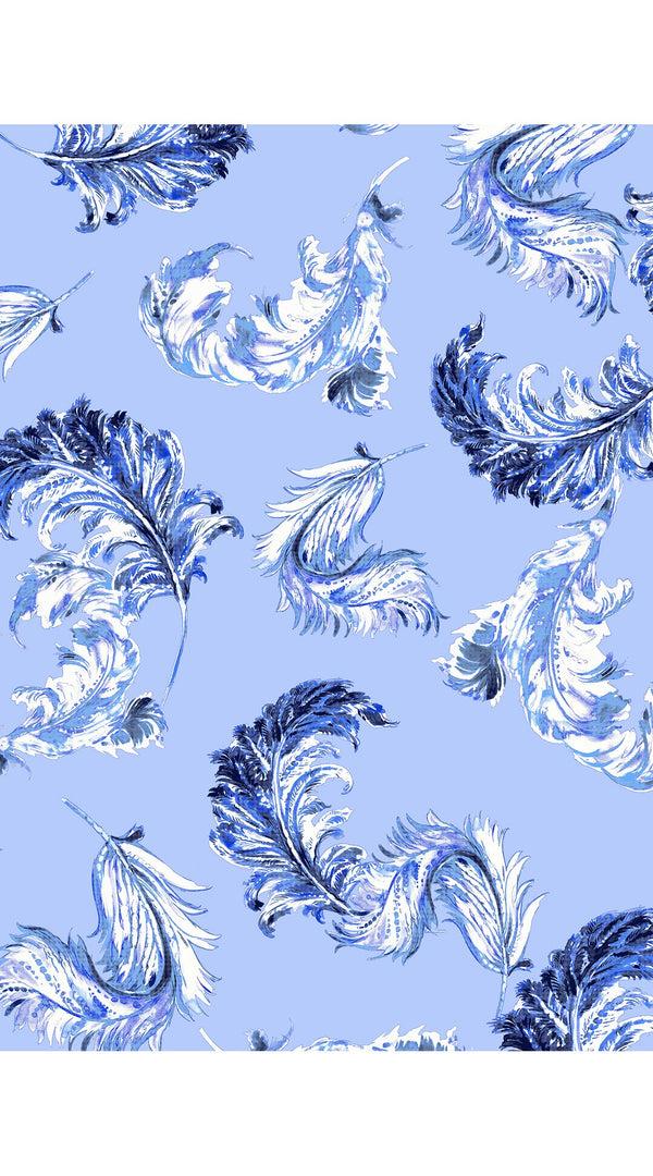 Samantha Sung Amber Dress Shirt Collar 3/4 Sleeve Midi Length Poliamide Taffta (Feather Lightness Small Pastel)