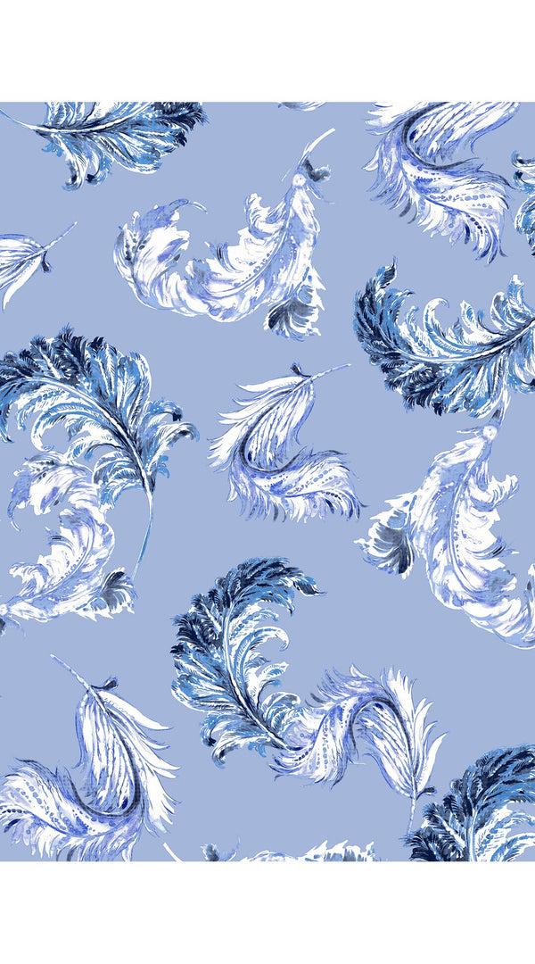 Samantha Sung Amber Dress Shirt Collar 3/4 Sleeve Midi Length Poliamide Taffta (Feather Lightness Small Pastel)