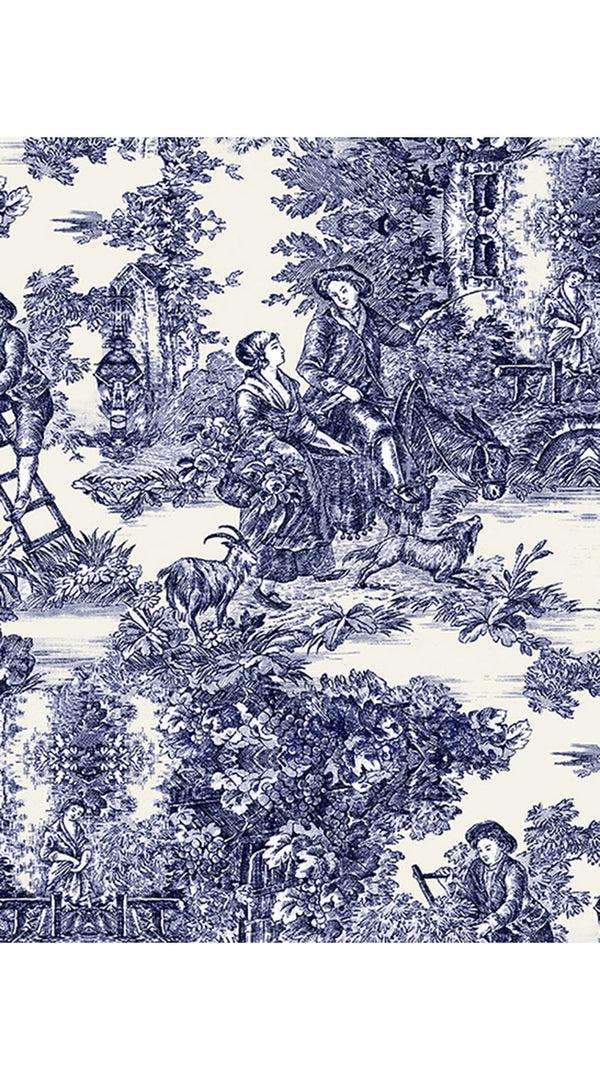 Samantha Sung Aster Dress Boat Neck 1/2 Sleeve Midi Length Cotton Musola (Antilles Toile White)