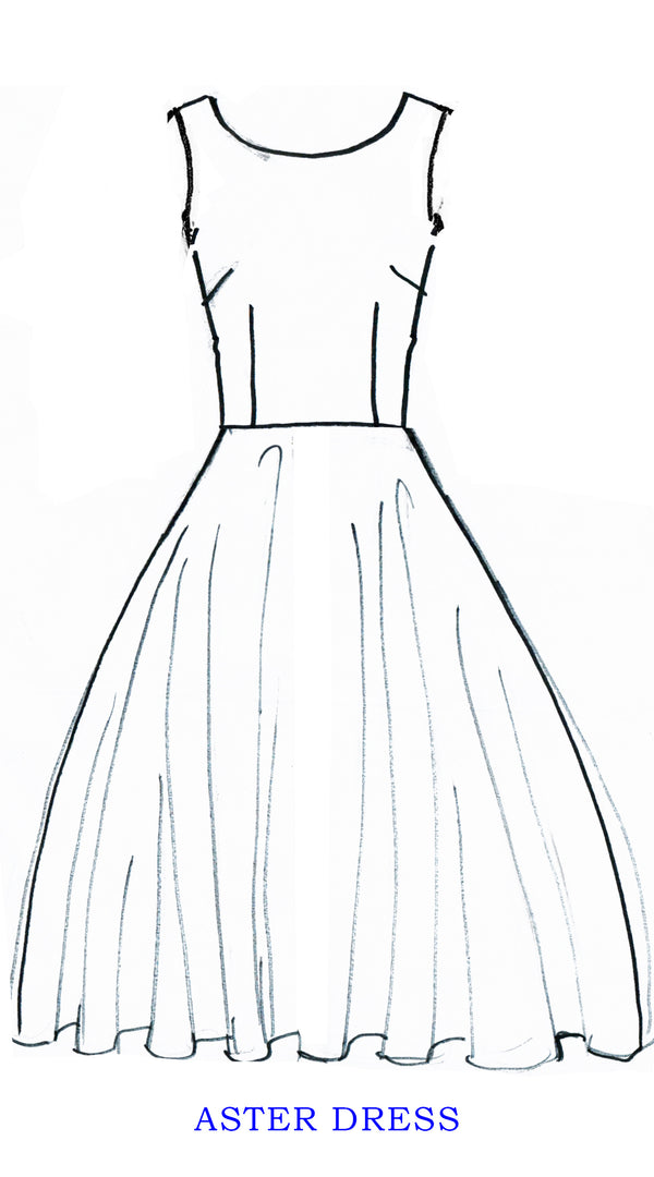 Samantha Sung Aster Dress Boat Neck Sleeveless Midi Length Musola (Magnolia Blossom White)