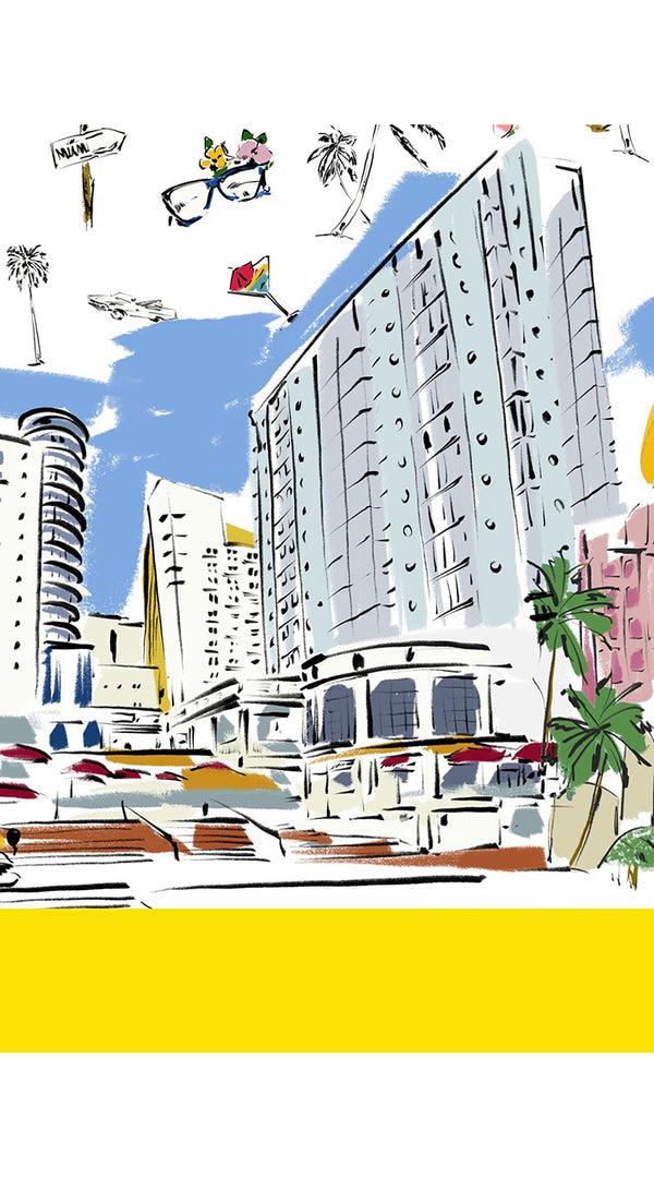 Samantha Sung Aster Dress Crew Neck Sleeveless Midi Length Cotton Musola (Monaco White)