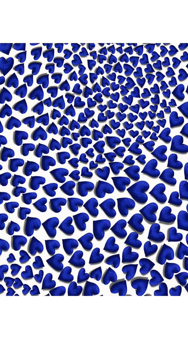 Samantha Sung Aster Dress Crew Neck Sleeveless Midi Length Cotton Musola (Heart Wave Big)