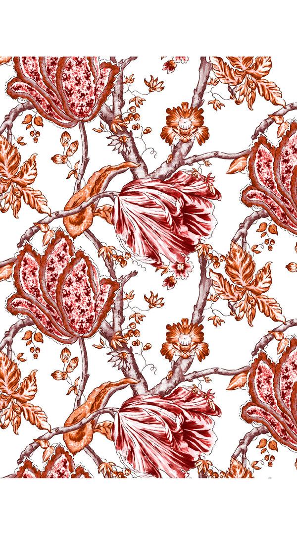 Samantha Sung Aster Dress Crew Neck Sleeveless Midi Length Cotton Musola (Lillie Toile White)