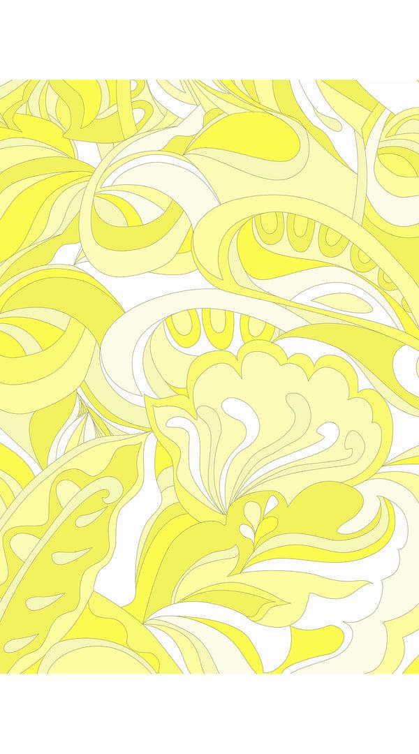 Samantha Sung Aster Dress Shirt Collar 3/4 Sleeve Maxi Length Cotton Musola (Pucciesque Graphic)