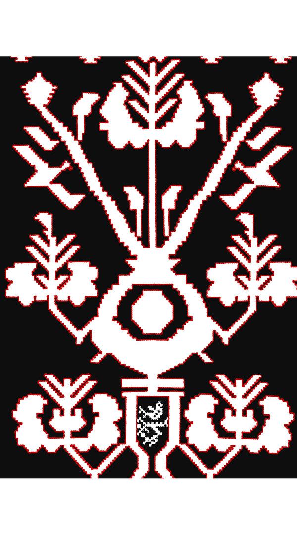 Samantha Sung Aster Dress Shirt Collar 3/4 Sleeve Maximum Length Cotton Musola (Kos Embroidery Ground)