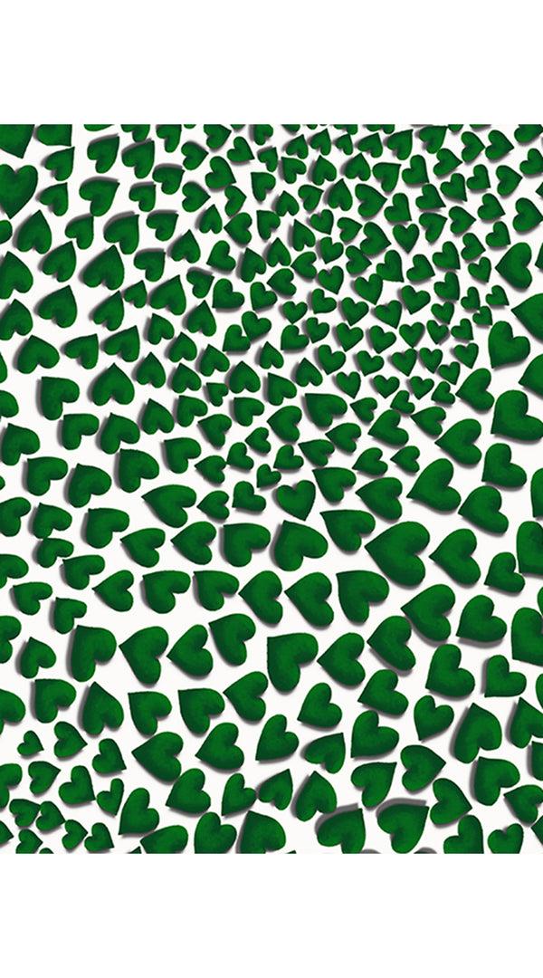 Samantha Sung Aster Dress Shirt Collar 3/4 Sleeve Midi Length Cotton Musola (Heart Wave)