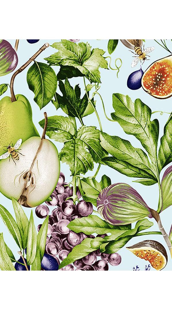 Samantha Sung Aster Dress Shirt Collar 3/4 Sleeve Midi Length Cotton Musola (Fruit Farm)