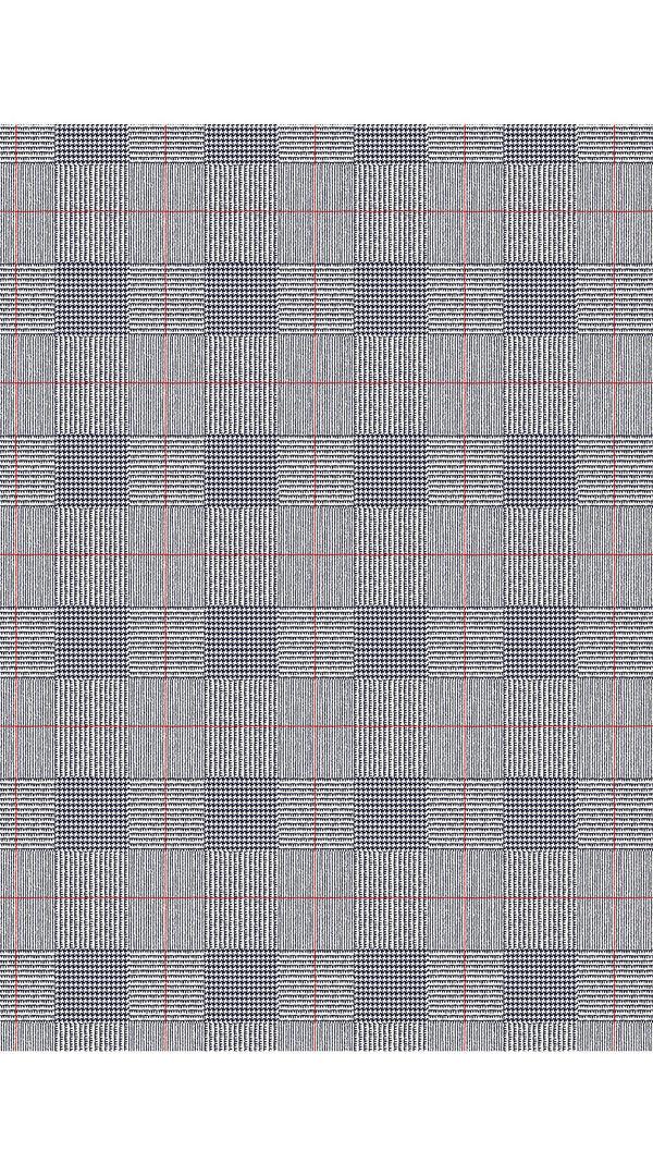 Samantha Sung Aster Dress Shirt Collar 3/4 Sleeve Midi Length Cotton Musola (Savile Row Check Ivory)