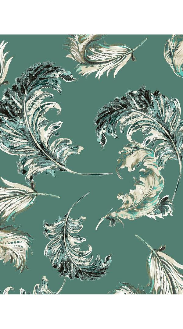 Samantha Sung Aster Dress Shirt Collar 3/4 Sleeve Midi Length Cotton Musola (Feather Lightness Dark)