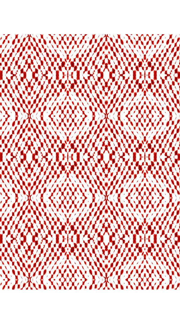 Samantha Sung Aster Dress Shirt Collar 3/4 Sleeve Midi Length Cotton Musola (Shibori Nara Diamond)