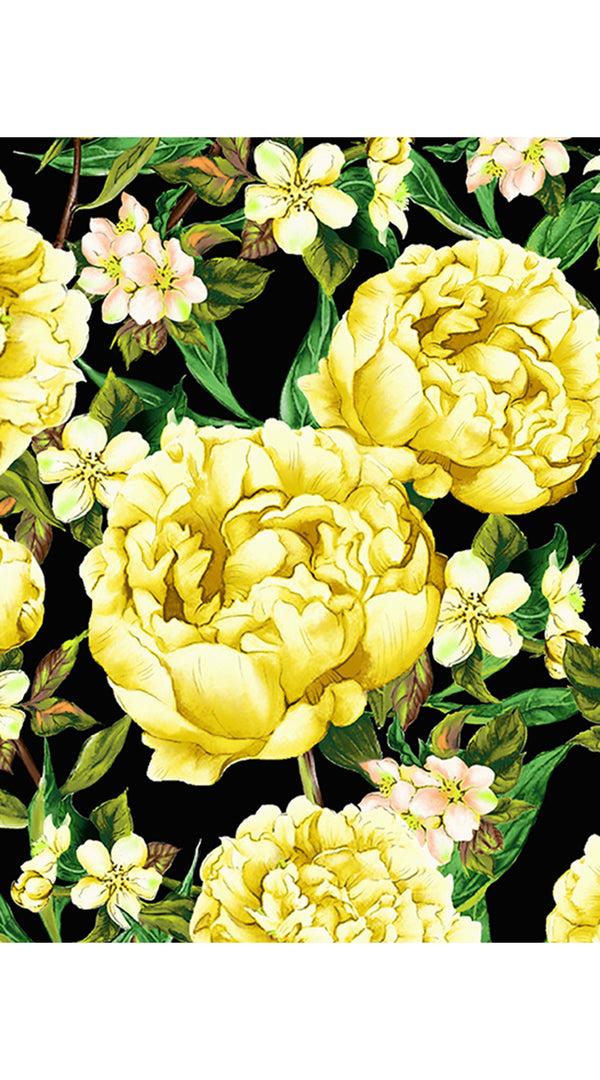 Samantha Sung Aster Dress Shirt Collar 3/4 Sleeve Midi Length Cotton Musola (Pink Peony)