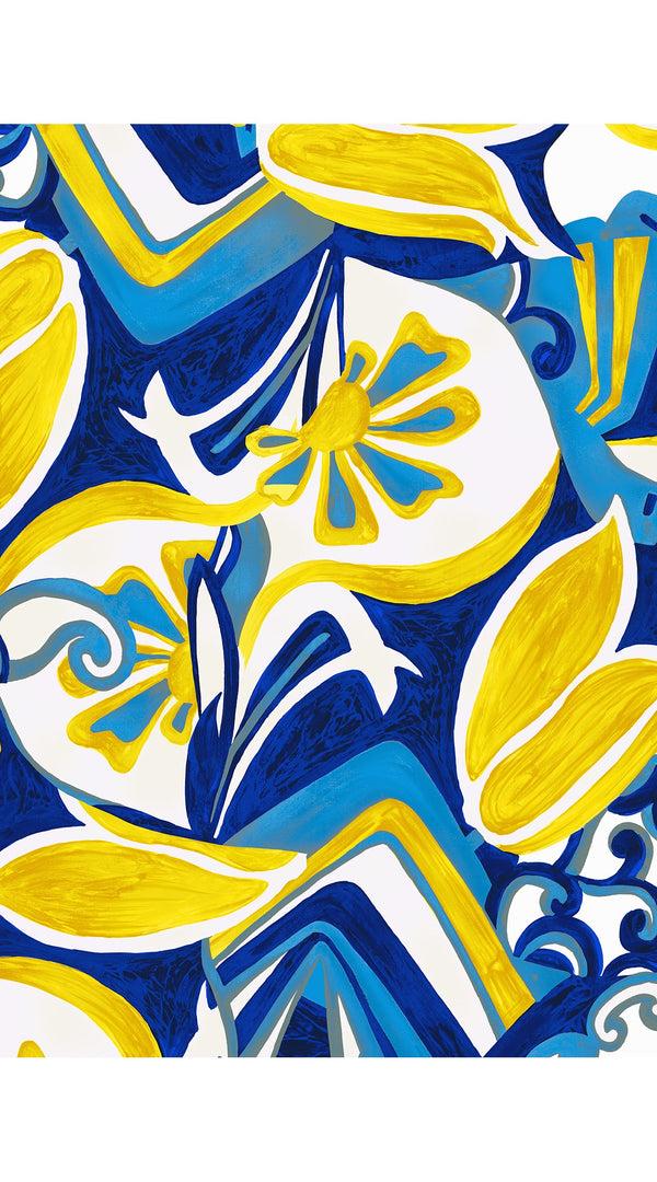 Samantha Sung Aster Dress Shirt Collar 3/4 Sleeve Midi Plus Length Cotton Musola (Barcelona Mode)