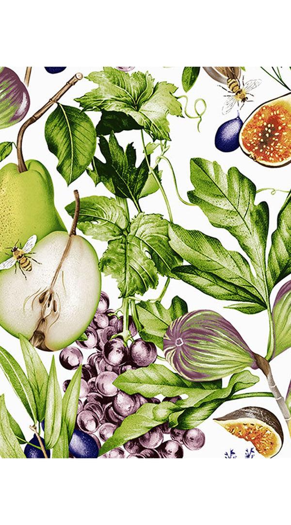 Samantha Sung Aster Dress Shirt Collar Sleeveless Midi Length Cotton Musola (Fruit Farm)