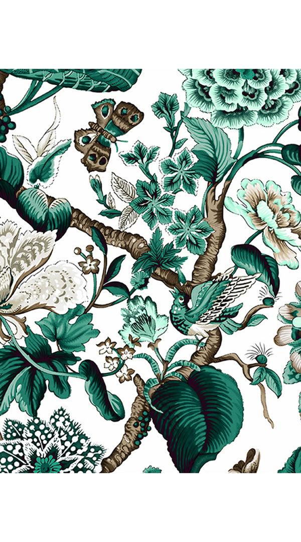 Samantha Sung Aster Skirt #1 With Belt Midi Length Cotton Musola (Hill Garden White)