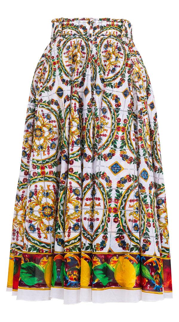 samantha sung Aster Skirt Midi Length Musola (Santorini Tile) 4