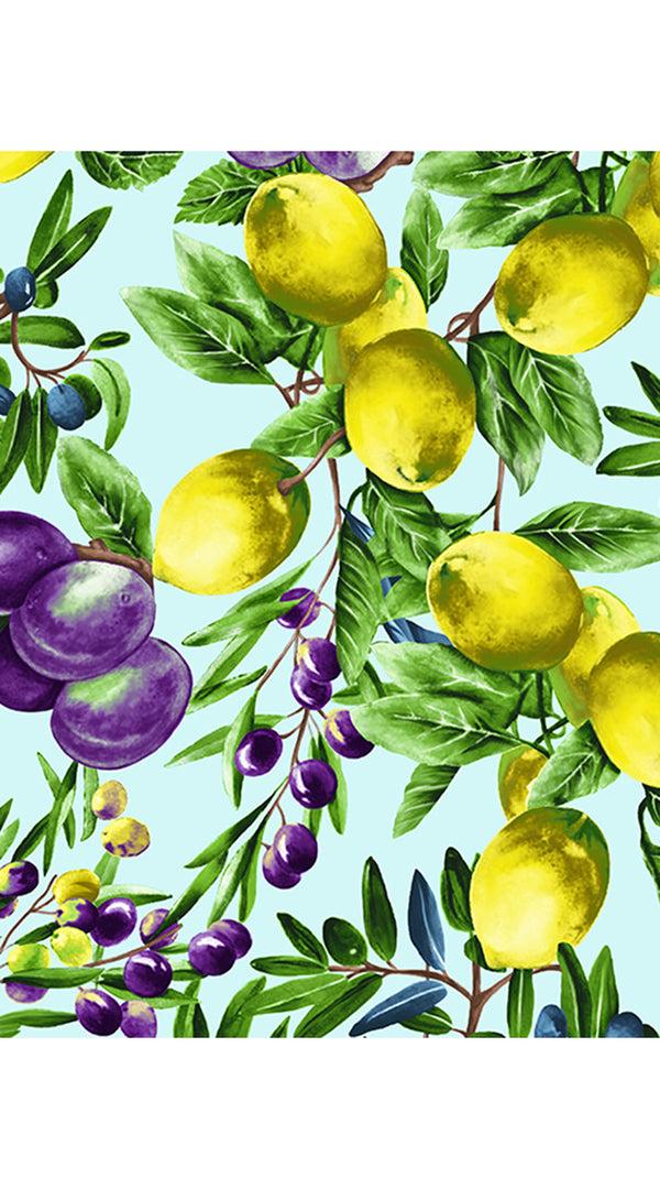 Samantha Sung Audrey Dress #1 Shirt Collar 3/4 Sleeve Cotton Stretch (Tuscan Olive Lemon Small)