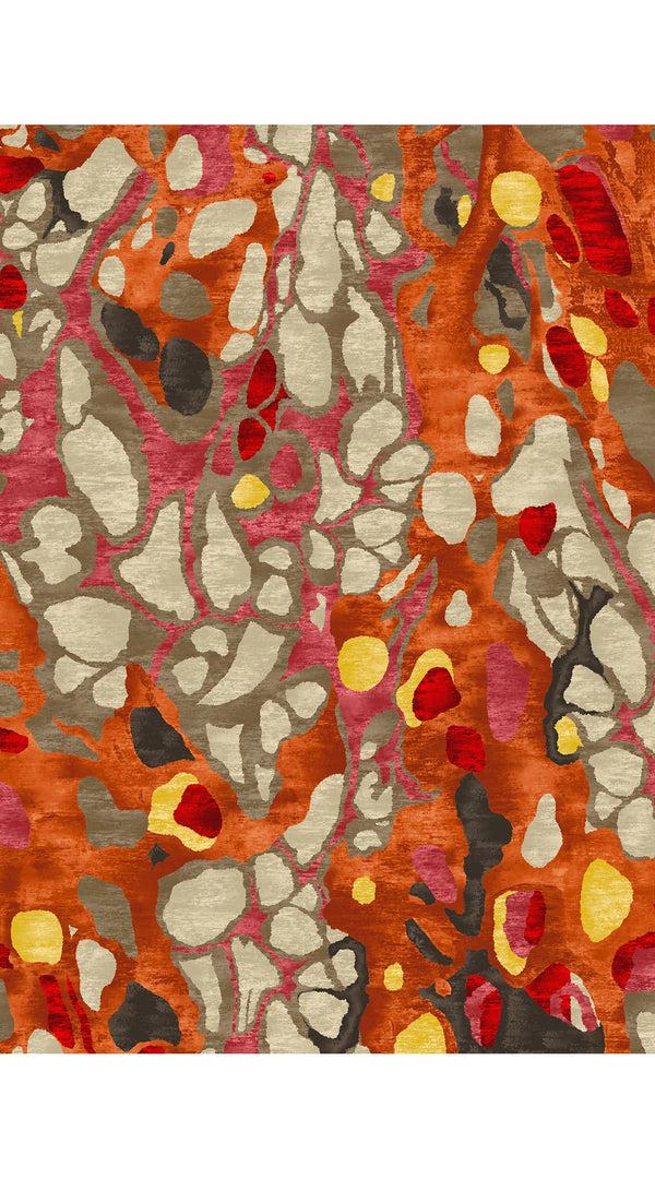 Samantha Sung Audrey Dress #1 Shirt Collar 3/4 Sleeve Long Length Cotton Stretch (Rangford Marble)